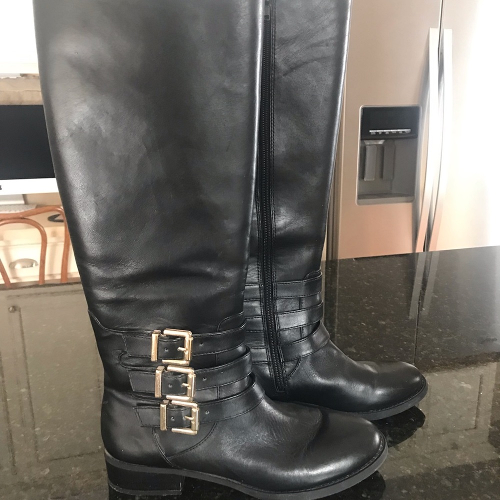 Leather boots